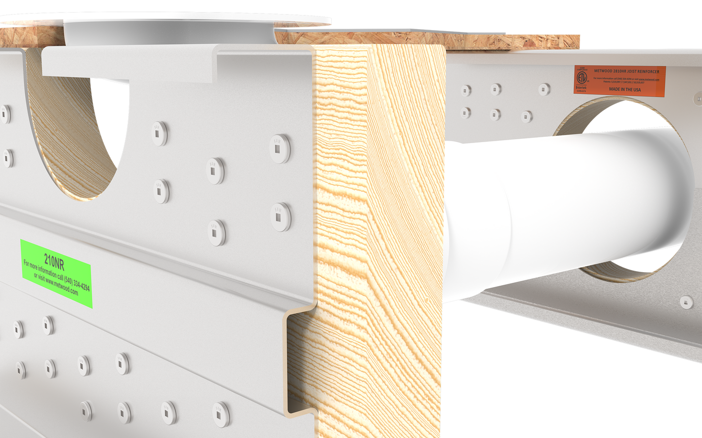 Joist Repair Notch Reinforcer 210NR By Metwood