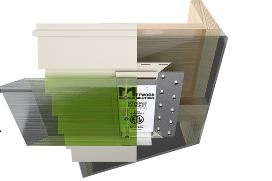 MTWDeck Ledger Bracket Siding