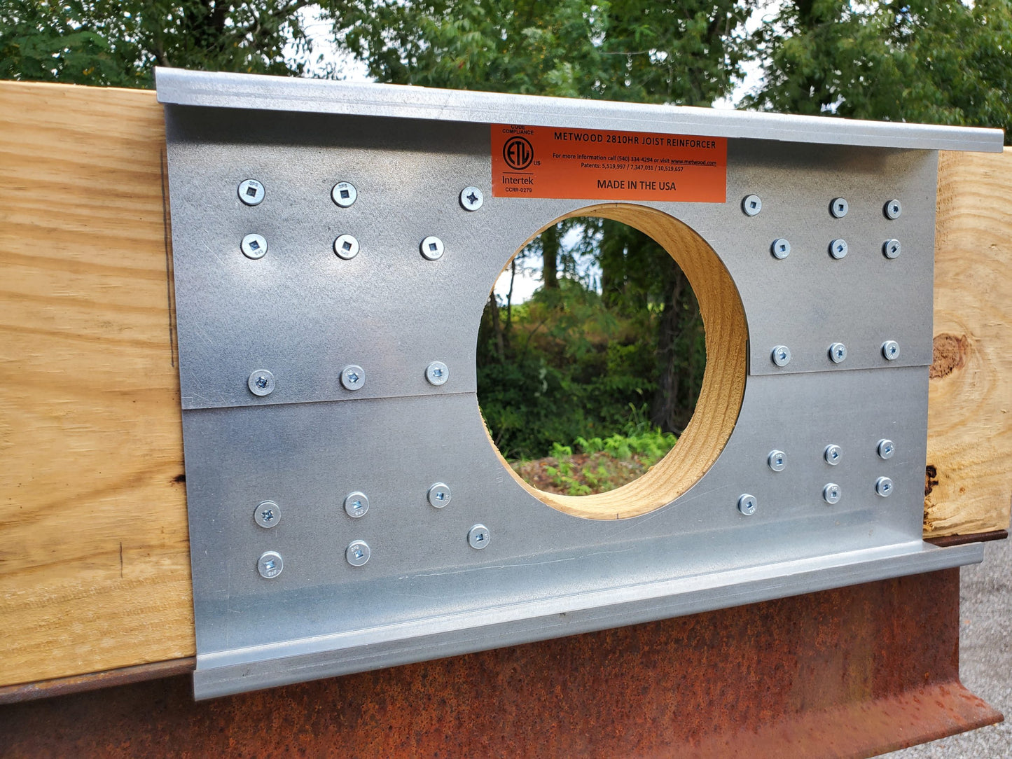 Joist Repair Hole Reinforcer 2810HR By Metwood